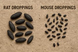 Mouse Droppings vs. Rat Droppings